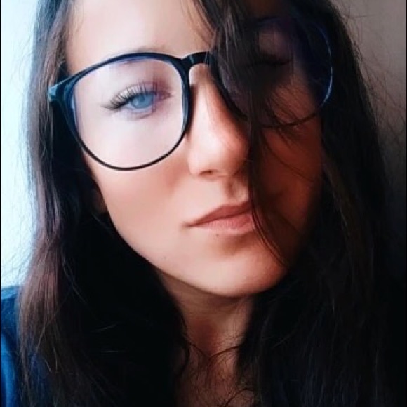 Glass frames optical transparent blue light blocking glasses computer round - Picture 12 of 16